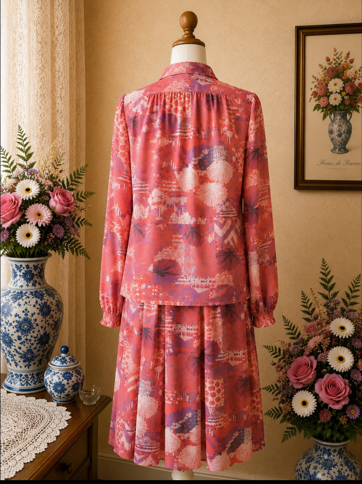 Ensemble Chemise & Jupe Marcelle Griffon Multicolore t40