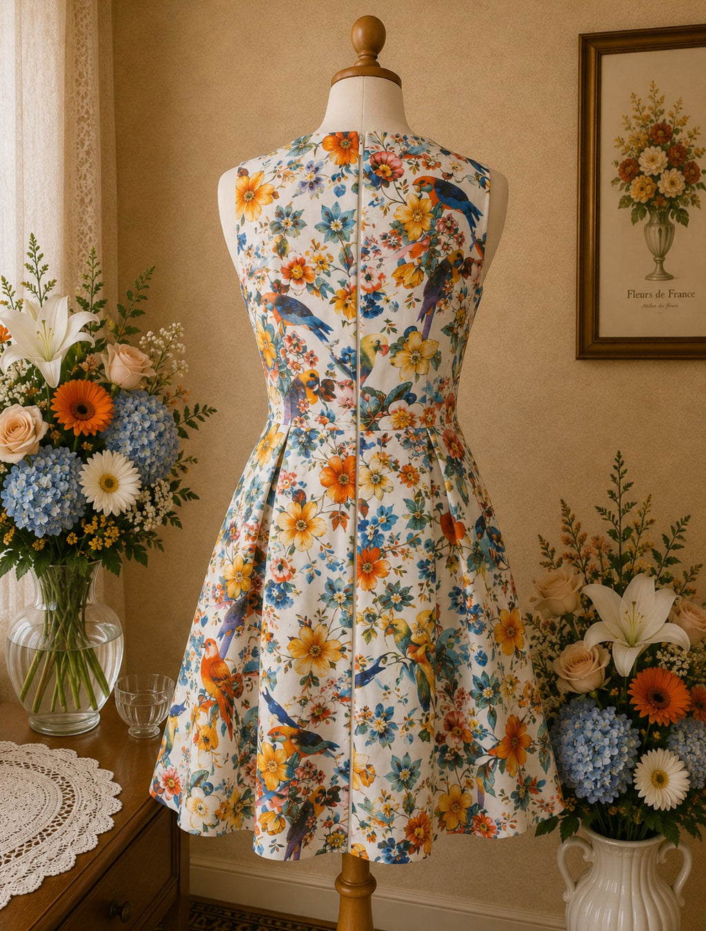 Robe d'été Mela London florale multicolore taille 34