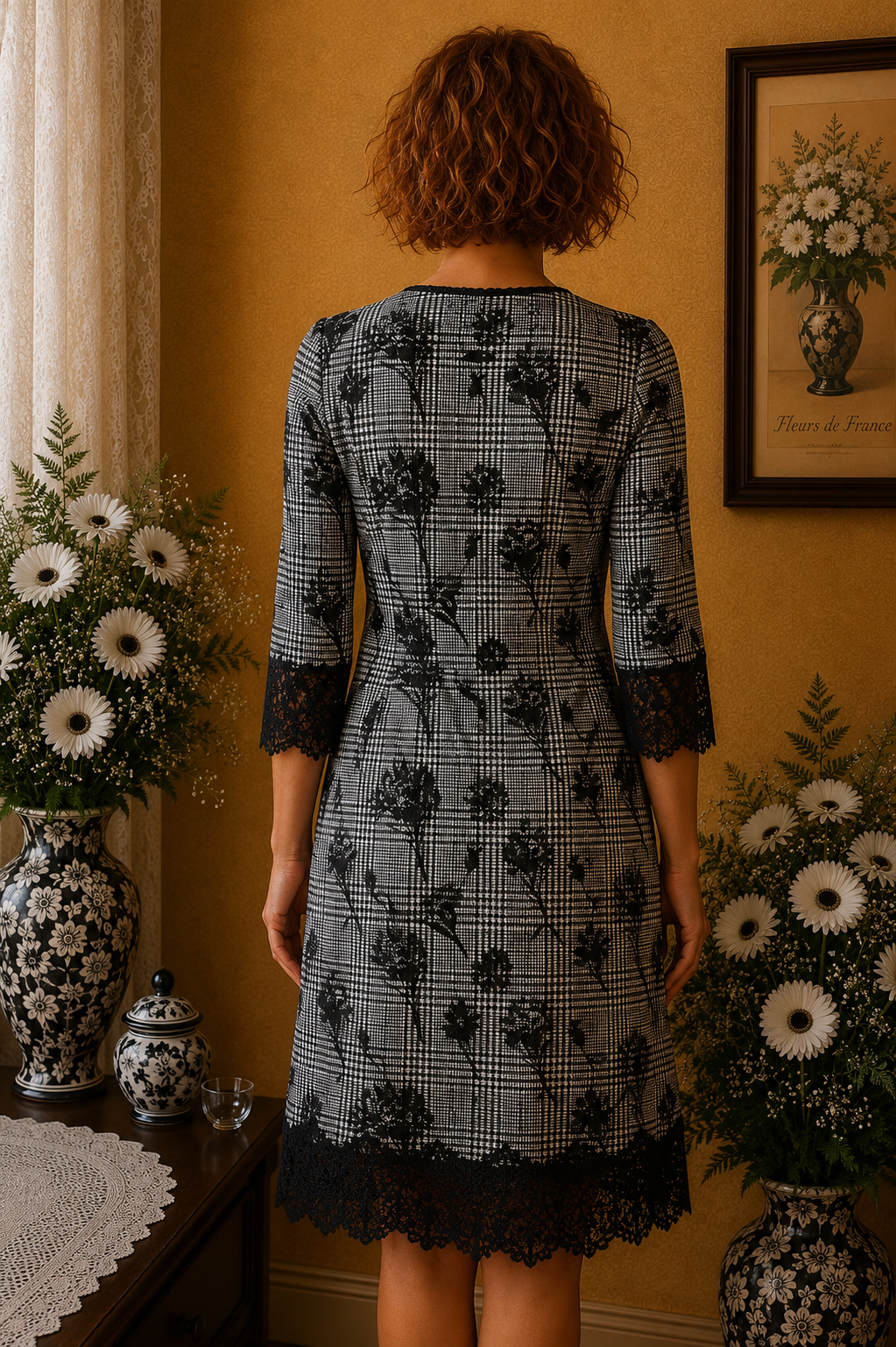 Robe K-Design neuve étiqueté noir blanc taille 42/44