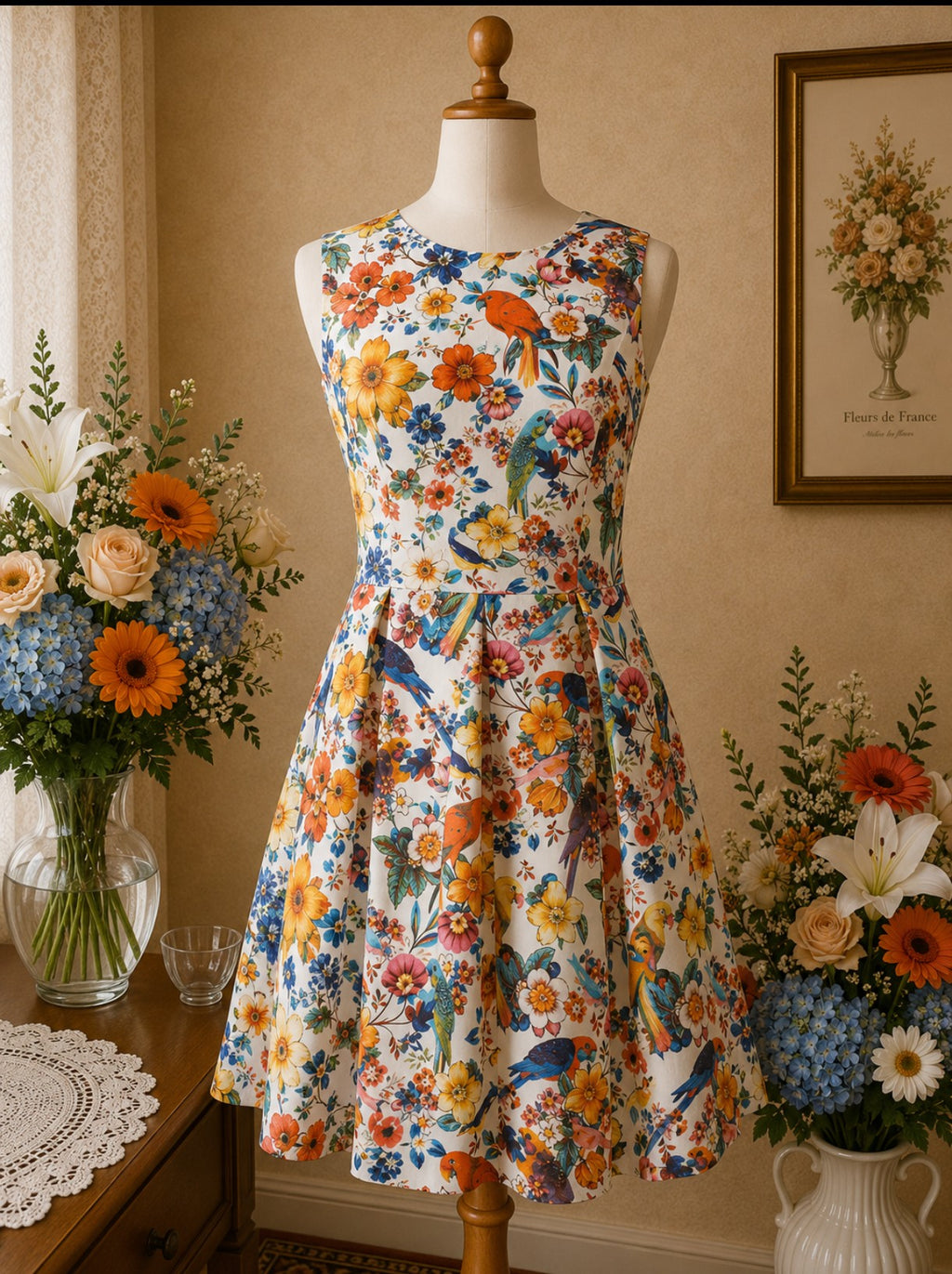 Robe d'été Mela London florale multicolore taille 34