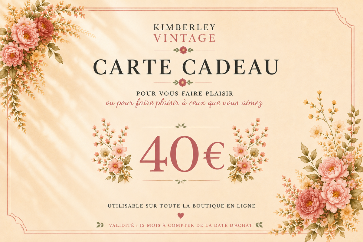 CARTE-CADEAUX KIMBERLEYVINTAGE