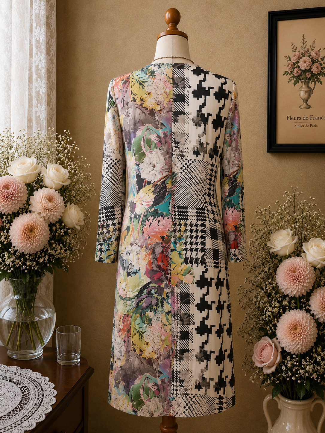Robe Basler Blanche & Florale Multicolore taille 42