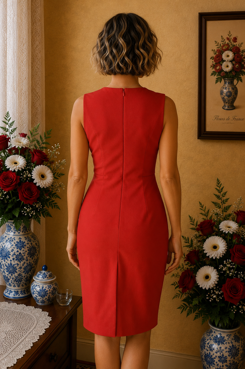 Robe Allyson neuf rouge taille 42/44