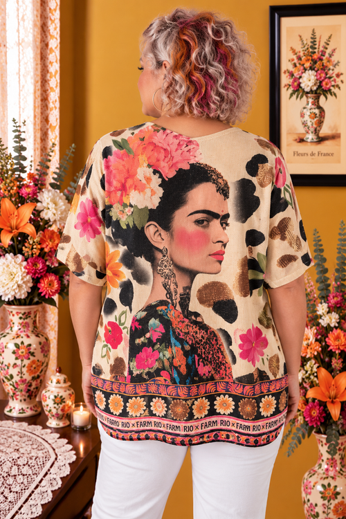 Blouse femme Made in Italy grande taille 50/52 multicolore