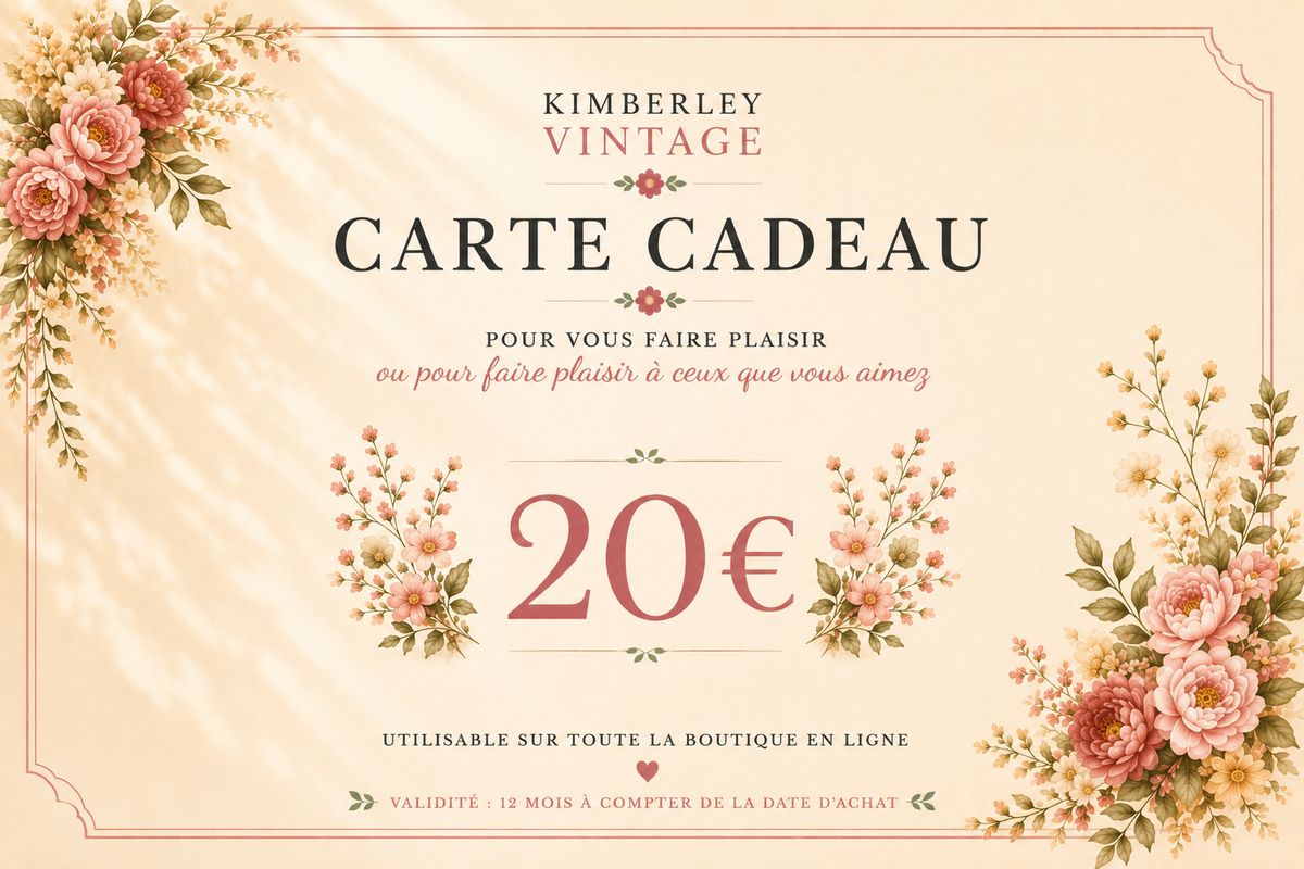CARTE-CADEAUX KIMBERLEYVINTAGE