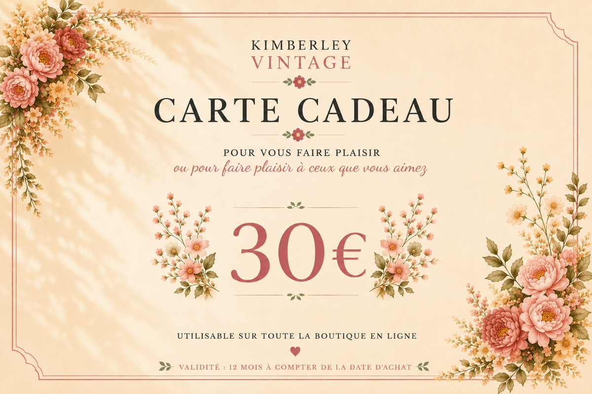 CARTE-CADEAUX KIMBERLEYVINTAGE