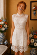 Robe Aisabelle Paris blanche brodée taille 34