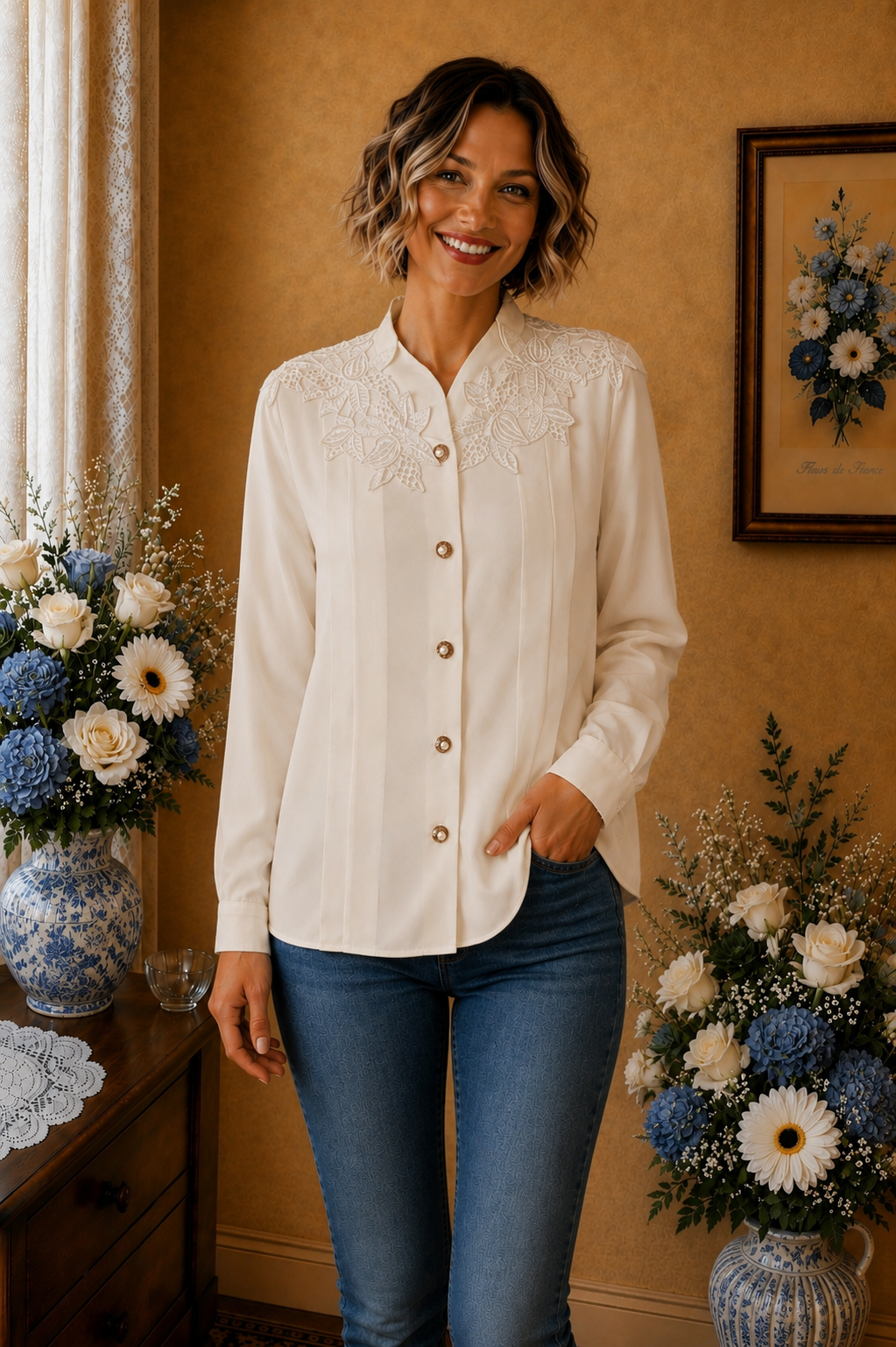 Chemise Lyse Eva blanc taille 42
