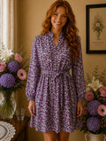Robe New collection noir violet multicolore florale t40