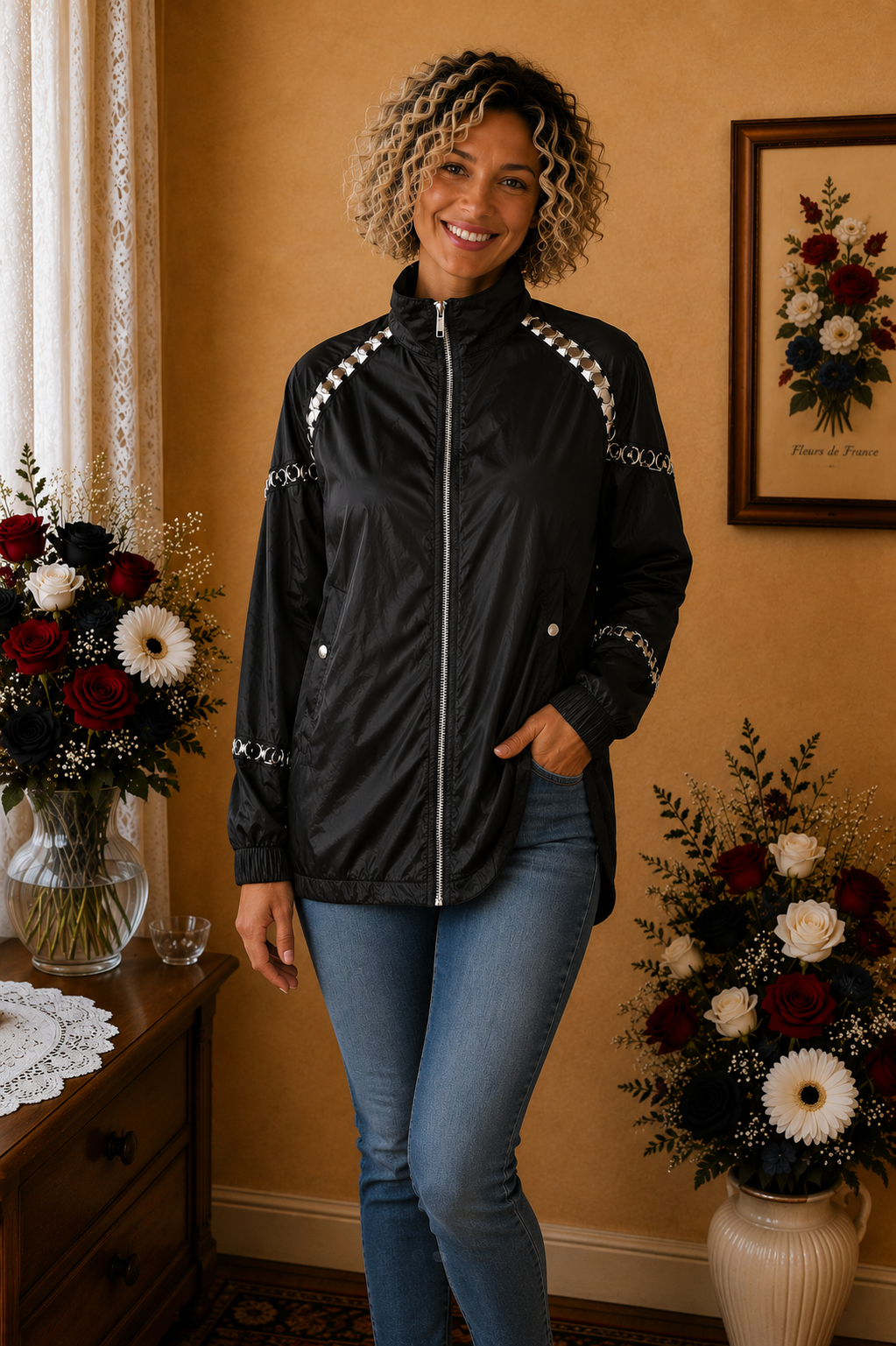 Blouson/Veste sport The Kooples noir taille 36
